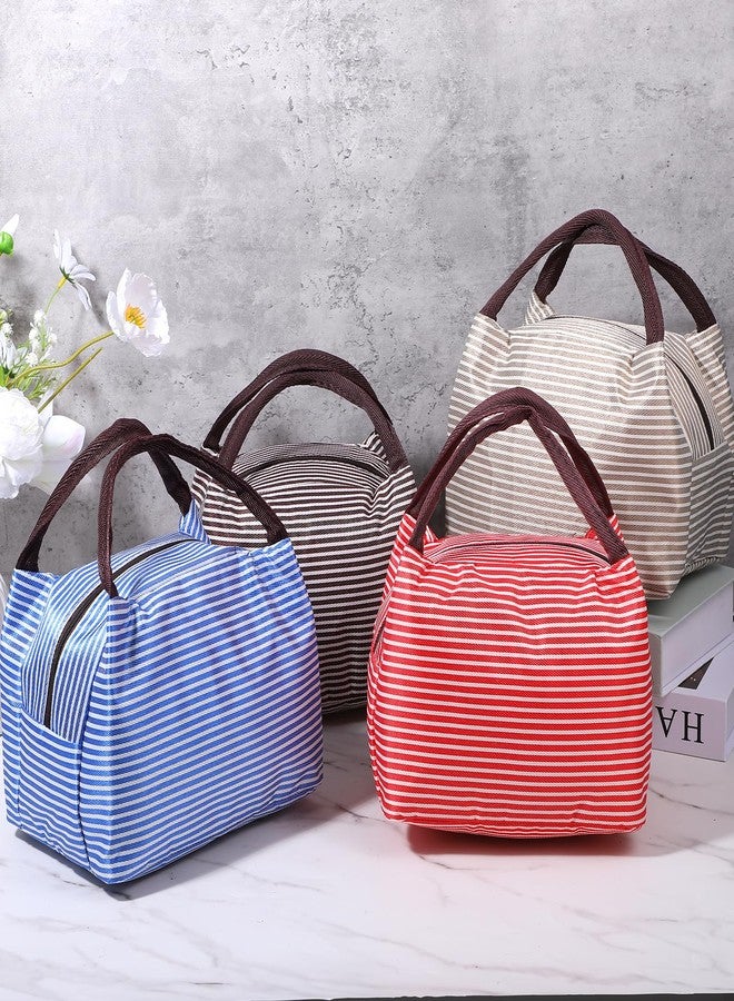 Lemecima 12 Pcs Insulated Lunch Bag Bulk Reusable Thermal Lunch Box Waterproof Leakproof Tote Bag with Soft Liner for Women Men Office Work School Picnic Beach Fishing - Image 5